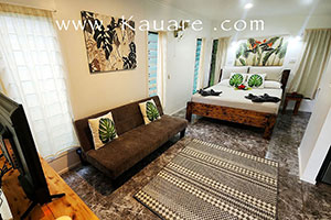 inside the accommodation on rarotonga